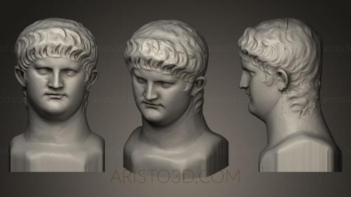 Busts and heads antique and historical (BUSTA_0107) 3D model for CNC machine